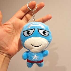 Captain America Superhero Small Plush Keychain, New